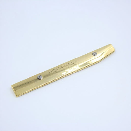 Vergez Blanchard Messing Messer inkl. Klinge. Brass Cutting Knife „L‘Indispensable“. Für Linkshänder.