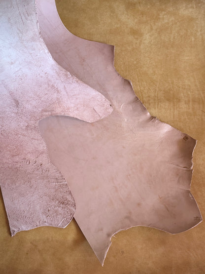 Hermann Oak Tooling Skirting Leder. Belly. Flanke. 5,5-6 mm. Punzierleder.