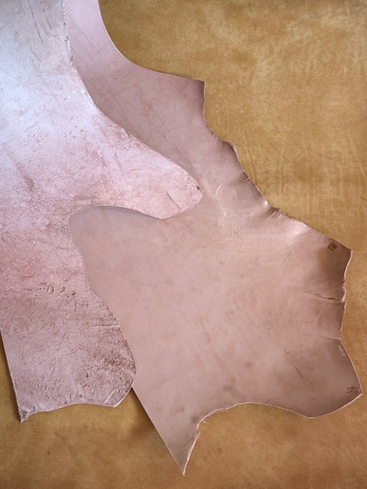 Hermann Oak Tooling Skirting Leder. Belly. Flanke. 5,5-6 mm. Punzierleder.