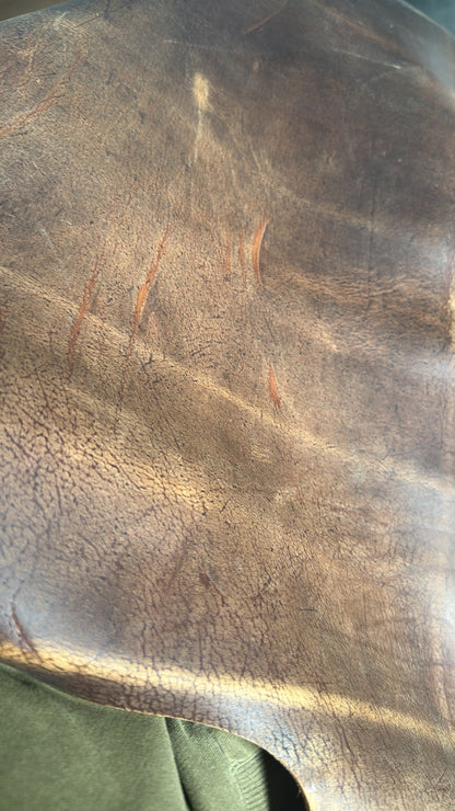 Kudu Waxy Leder, 2 mm. Col. NUT. 0,8 m2