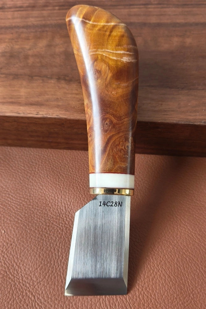 Kevin Lee knife 3 cm, for leatherwork. Japanese style cutting knife. Leather knife.