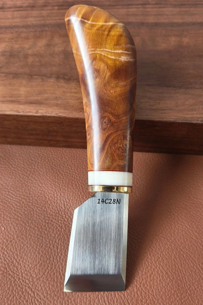 Kevin Lee knife 3 cm, for leatherwork. Japanese style cutting knife. Leather knife.