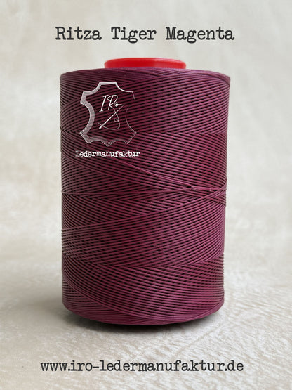 0.8 mm Ritza 25 tiger 50 m spool | Sewing thread for leather, waxed. Hand stitch, flat shape