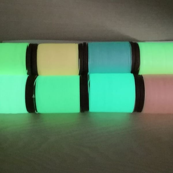 Luminous braid | 0,8 mm | gewachstes Garn - flach -