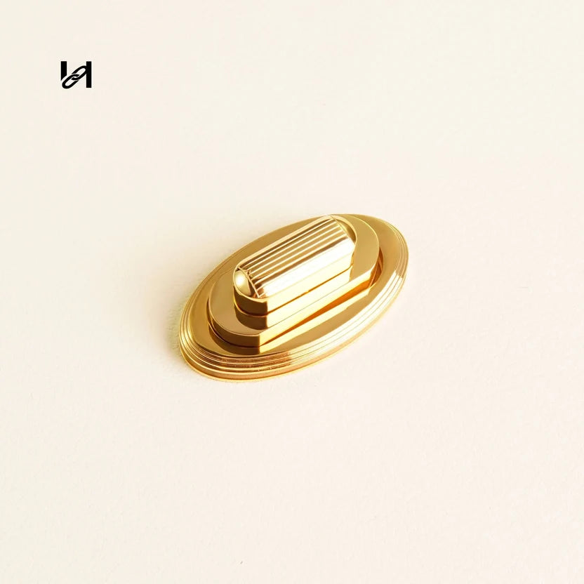 Hility Baghardware 38×21mm Stainless Steel Oval Turn Locks – Custom Hardware for Bags & Brands