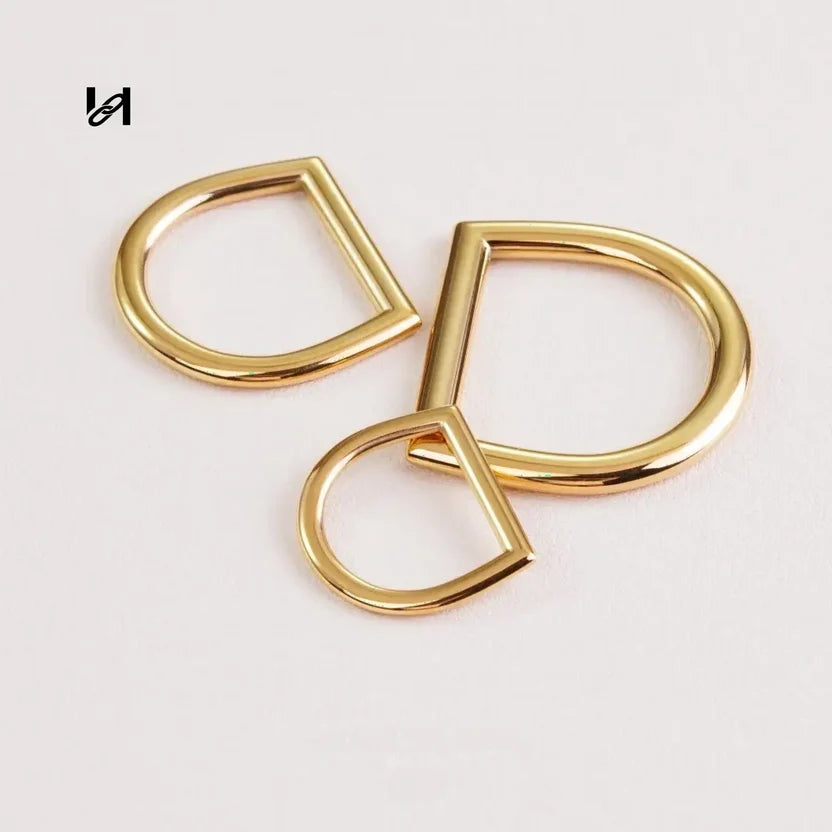 Hility Baghardware Stainless Steel Flat Wire D Rings – Custom Hardware for Bags & Leather Goods