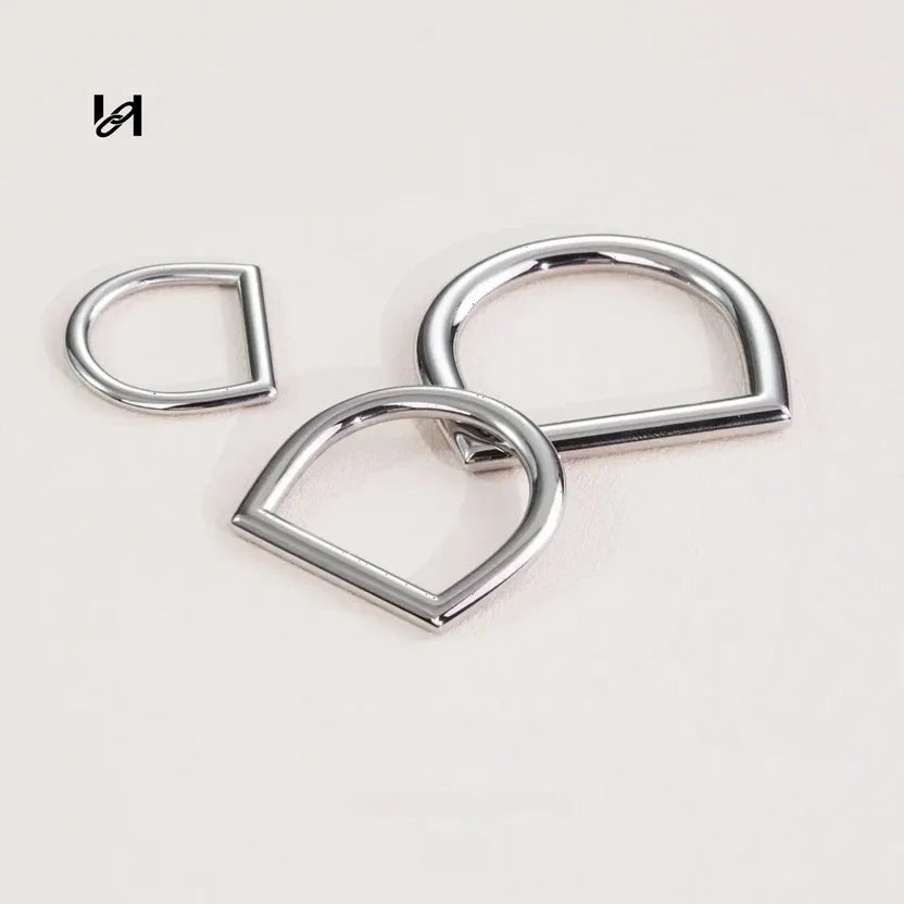 Hility Baghardware Stainless Steel Flat Wire D Rings – Custom Hardware for Bags & Leather Goods