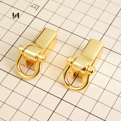 Hility Baghardware D-Ring Buckle Metal Bag Strap Connector Slide Clip One Pair