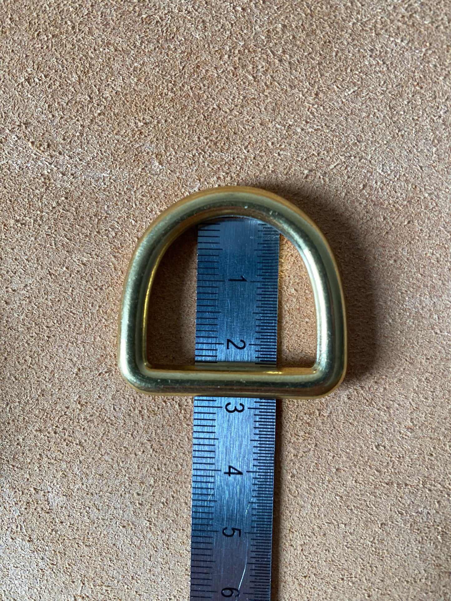 D-Ring 25 mm Durchlass, Massivmessing