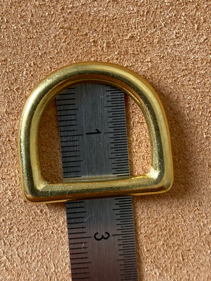 D-Ring 20 mm Durchlass, Massivmessing