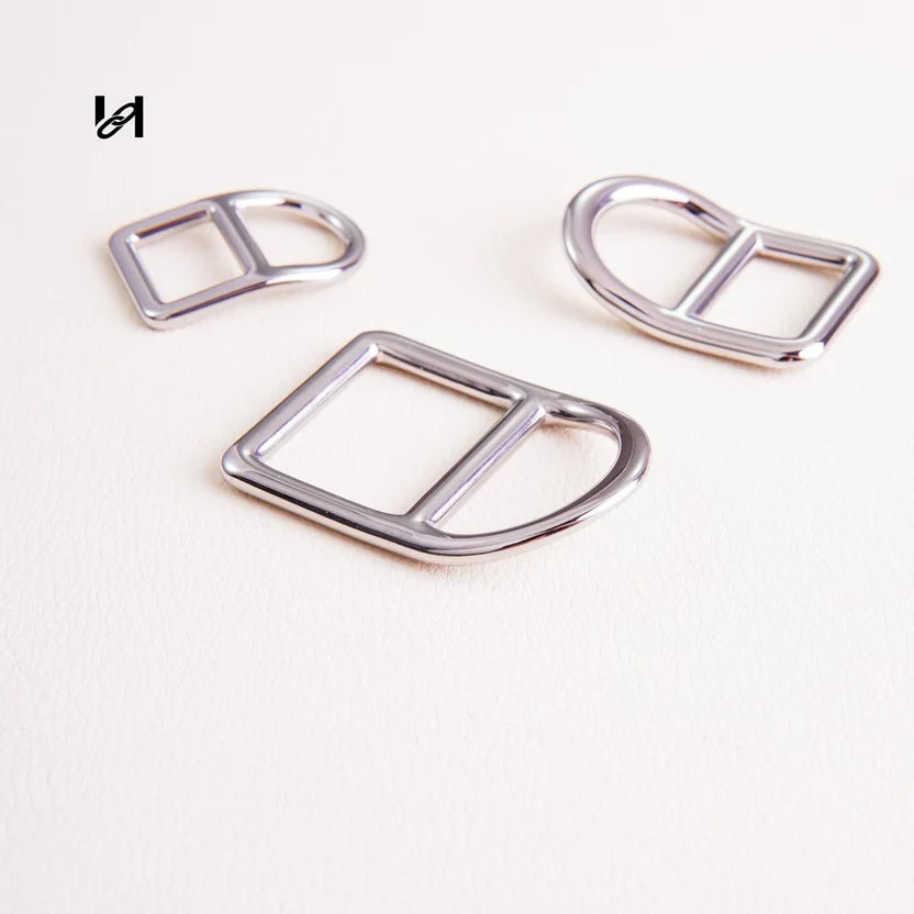Hility Baghardware Stainless steel Saddle D-Ring Strap Connector