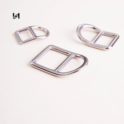 Hility Baghardware Stainless steel Saddle D-Ring Strap Connector
