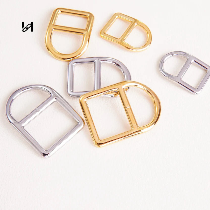 Hility Baghardware Stainless steel Saddle D-Ring Strap Connector