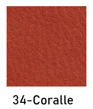 Rindnappa vollnarbig vegetabil Coralle 1,4 mm. Breite 90-100 cm. Zentimeterware. Mit naturmerkmalen