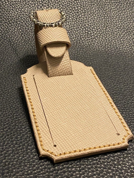 Luggage tag ID card holder | Beige (only on order)