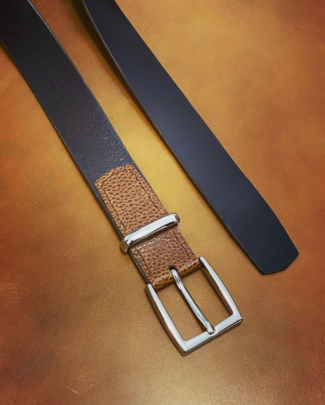 belt | Width 38mm | Color: brown