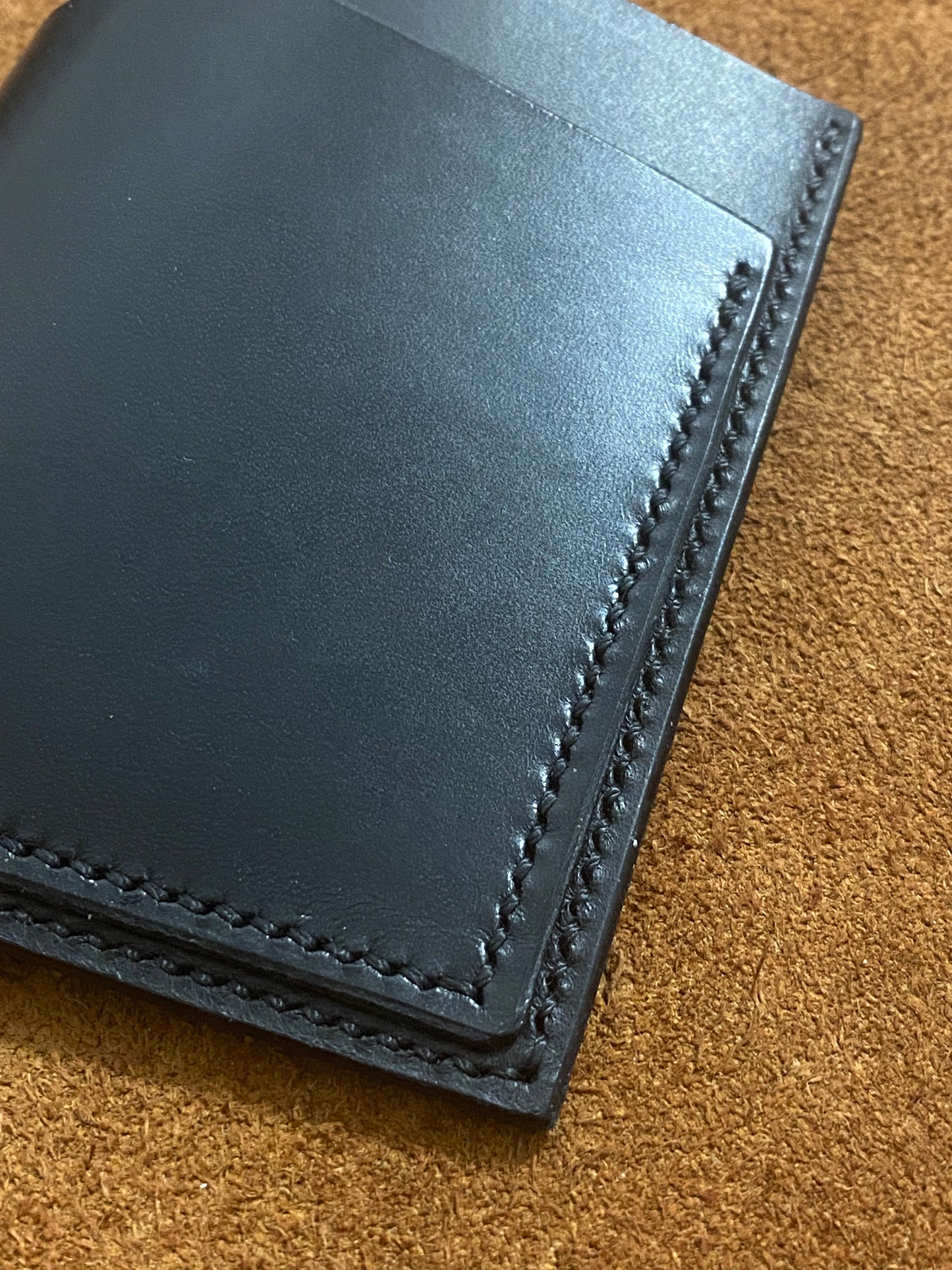 Leather wallet or card case | Black (only on order)