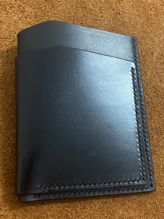 Leather wallet or card case | Black (only on order)