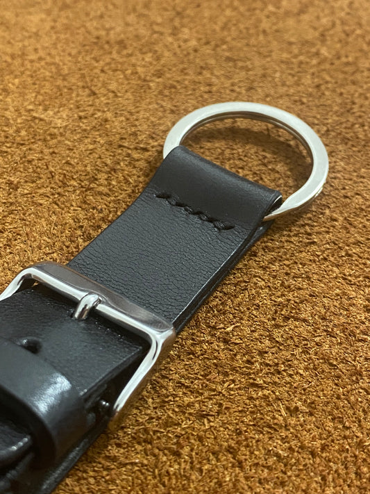 Schlüsselanhänger „Uhrarmband“ | Schwarz